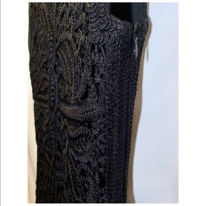 Maje sleeveless crêpe dress with embroidery